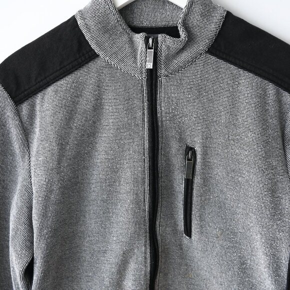 KENNETH COLE Reaction Men's Gray/Black Sweater Jacket - Size L - Picture 2 of 7